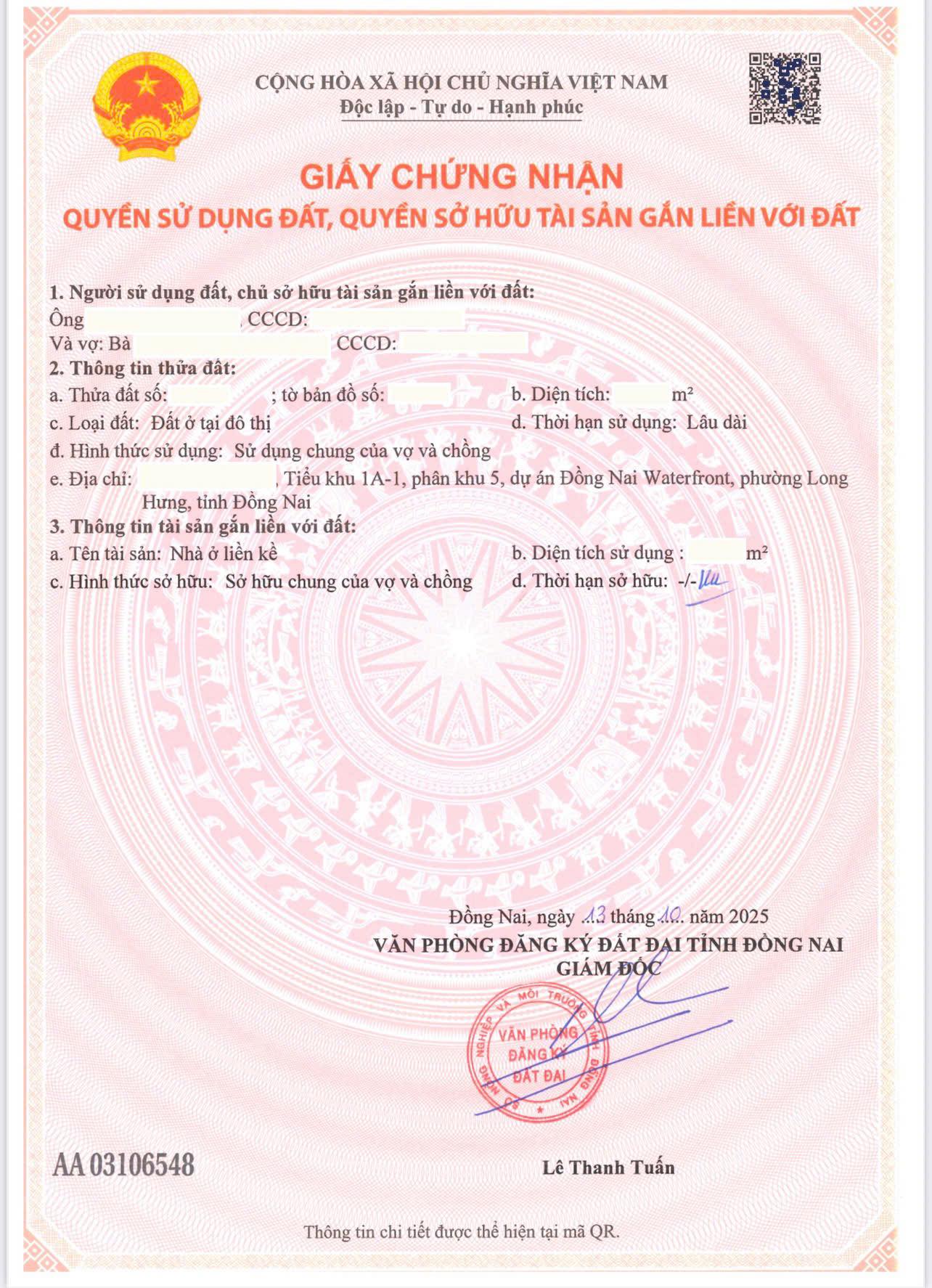 Sổ hồng dự án izumi city