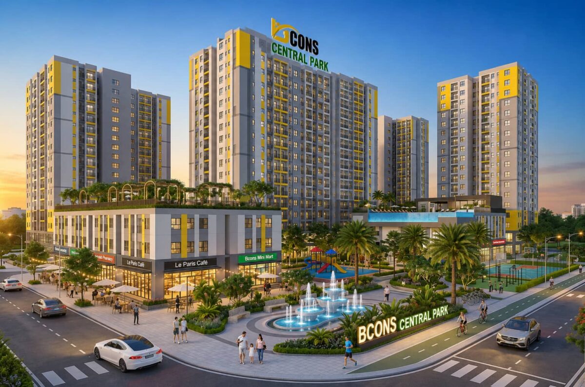 Phối cảnh Bcons Central Park